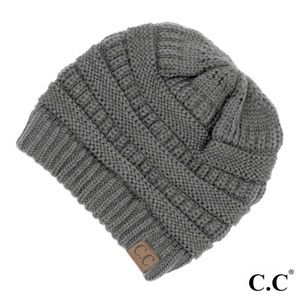 CC Winter Beanie Authentic Hat - Light Gray
